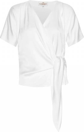 Karmamia Womens Dagmar Wrap Blouse In White