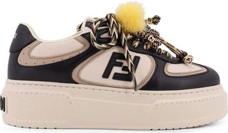 Fendi Fendi Match Leather Sneakers-Donna