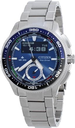 Citizen Promaster WaveTracker Blue Dial Mens Watch JV3006-50L