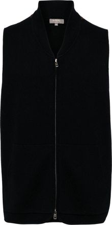 N.Peal The Chelsea waistcoat - men - Cotton/Silk/Cashmere - S - Blue