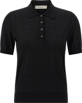 Golden Goose Glenda Polo Nero-Donna