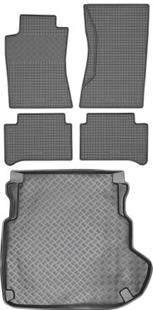OEM Juego De Alfombrillas De Goma Para Coche Y Maletero Para Mercedes Clase E W211 Familiar/sed&aacute;n (2002-2009)