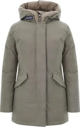 Woolrich Jassen, Dames, Beige, L, Katoen, Arctic Parka in Ramar Cloth