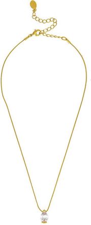 Rivka Friedman 18K Plated Cz Stackable Necklace