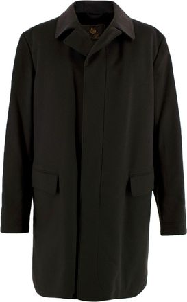 Loro Piana Brown Cashmere Beaver Fur Lined Storm System Coat Size XXL