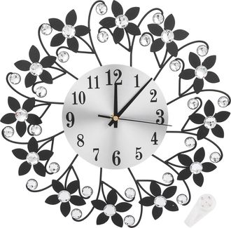 OEM 1 Reloj De Pared De Metal Con Efecto De Cristal 3d, Dise&ntilde;o Moderno Para Sala De Estar U Oficina