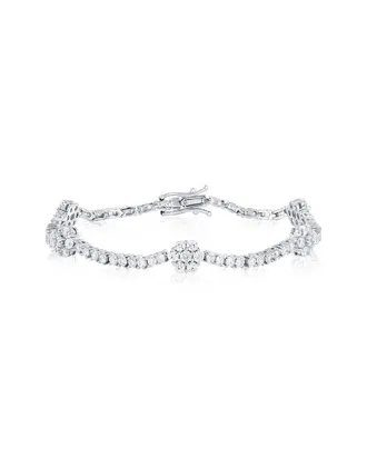 Suzy Levian Suzy Levian Silver Cz Tennis Bracelet