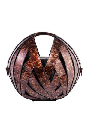 Perrin Paris LE PANIER HANDBAG in Ecaille Brown at Nordstrom
