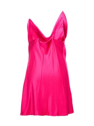 Y / Project Draped Satin Dress - Pink