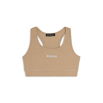 Freddy Top sportivo in heavy jersey con vogatore e fascia elastica