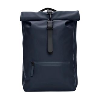 Rains Backpacks, unisex, Blue, Size: ONE SIZE Rolltop Rucksack