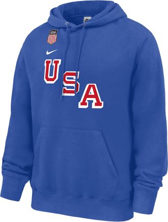 Nike Auston Matthews Nike Mens USA Olympic Team 2026 Gold Medal Pullover Hoodie in Blue | M31233P559USAH-RYL