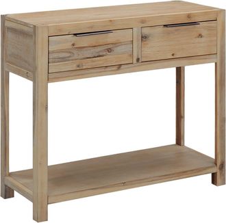 vidaXL Mesa Consola De Madera Maciza De Acacia 82x33x73 Cm Vidaxl