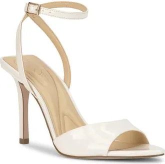 Jessica Simpson Davara Ankle Strap Pointed Toe Sandal in Bright White at Nordstrom, Size 9.5