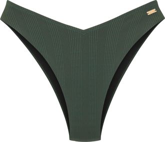 Copenhagen Bikini-Hose COPENHAGEN STUDIOS Nela, Damen, Gr. 36, N-Gr, gr&uuml;n (dunkelgr&uuml;n), Rippware, Recycling-Polyamid, strukturiert, unifarben, Badehosen Bikini-H