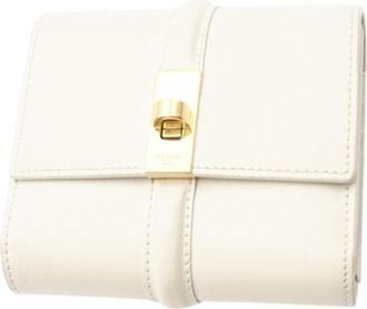 Celine White Satin Wallet (Tri-Fold) (Pre-Owned)