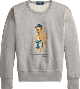 Polo Ralph Lauren Vintage Fit Polo Bear Sweatshirt - Heren - Sweatshirts & Hoodies - Grijs - Maat: S Katoen