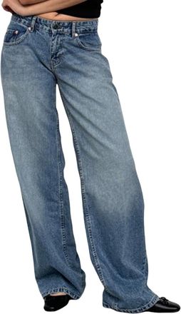 Generic Seraphae Sweatpant Jeans, Sweatpants Jeans for Women, Denim Sweatpants Women Wide Leg High Waist Straight with Pocket (Blue,S)