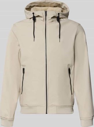 Jack & Jones Jack & Jones Softshelljacke mit Rei&szlig;verschlusstaschen in Offwhite, Gr&ouml;&szlig;e XXL