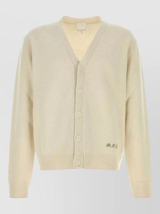 A.P.C. wool kevin cardigan v neckline