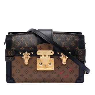 Louis Vuitton Pre-owned The Trunk Crossbody Bag - Dames - Pre-owned - Bruin - Maat: ONE Size Zijde
