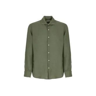 MC2 Saint Barth Casual Shirts, male, Green, Size: XL Pamplona Classic Shirt