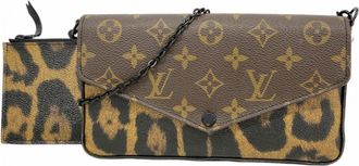 Louis Vuitton Brown Chain/Shoulder Wallet (Pre-Owned)