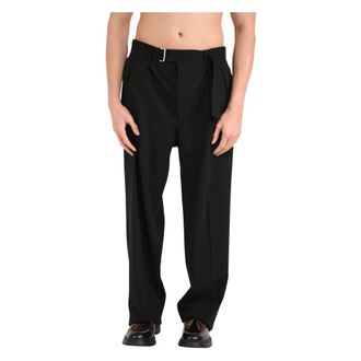 Tagliatore Suit Trousers, male, Black, Size: 2XL Straight Trousers