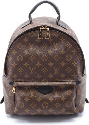 Louis Vuitton Brown Pvc Coated Canvas Leather Backpack (Pre-Owned)
