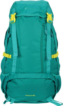 Mountain Warehouse Venture 40L Rucksack - Ripstop, Compression Straps, Hydration Compatible Green