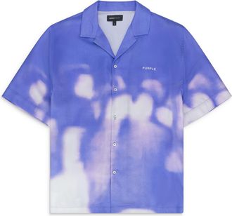 Purple Multi Lyocell Button-up Shirt