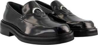 Sams&oslash;e & Sams&oslash;e Womens Calfskin Leather Loafers Black