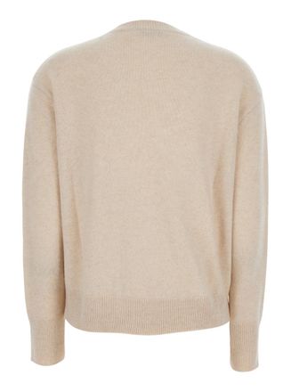Max Mara Womens Sweater Fata Beige Cashmere Tops Top