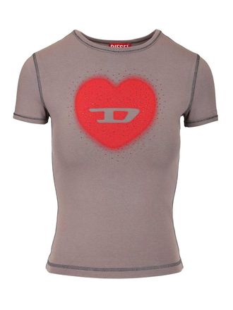 Diesel Cotton T-Shirt Grey