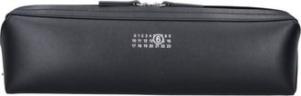 Maison Margiela Black Numeric Calf Leather Zip Pouch
