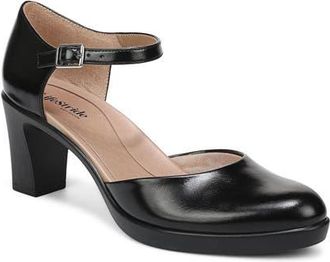 Life Stride Effortless Ankle Strap Platform Pump in Black at Nordstrom, Size 8.5