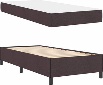 vidaXL Cama Tipo Box Spring Marr&oacute;n 80 X 200 Cm Vidaxl