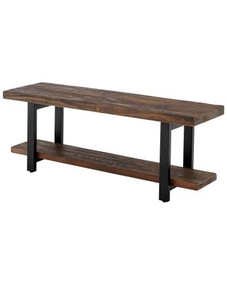 Alaterre Pomona Metal and Wood Bench