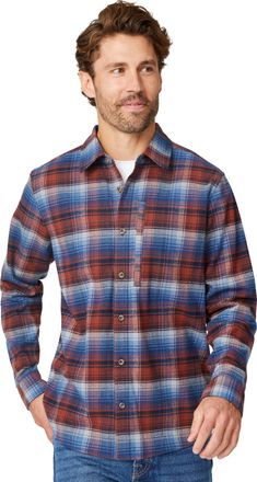 Free Country Mens Easywear Flannel Shirt Jacket