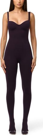 Naked Wardrobe Naked Tank Jumpsuit in Blackberry at Nordstrom, Size X-Small