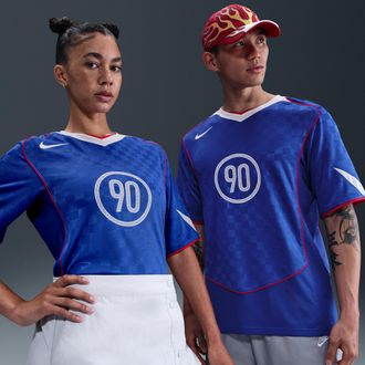 Nike Mens Total 90 Dri-FIT Soccer Jersey in Blue | IB4212-480