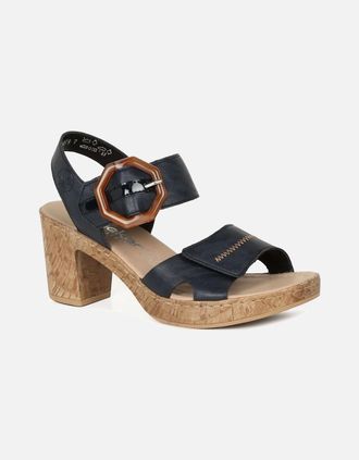 Rieker Womens Vital Womens Sandals - Black - Size: 6.5