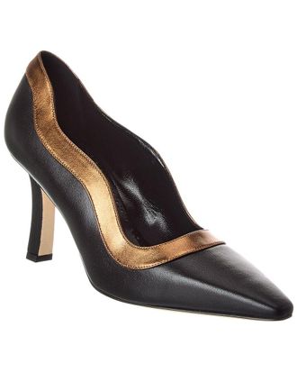 Manolo Blahnik Abibas 90 Leather Pump