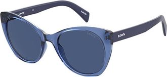 Levi's LV 1015/S PJP/KU Womens Sunglasses Blue Size 55