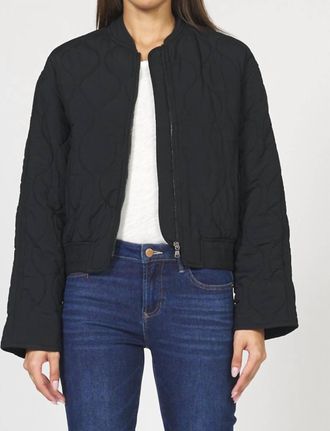 Dear John Denim Maverick Zipper Front Jacket In Black