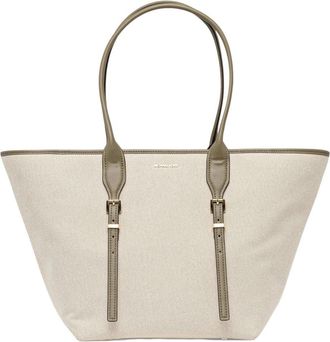 Michael Kors Moore Tote Bag - Dames - Shoppers - Groen - ONE Size - Katoen - Tassen