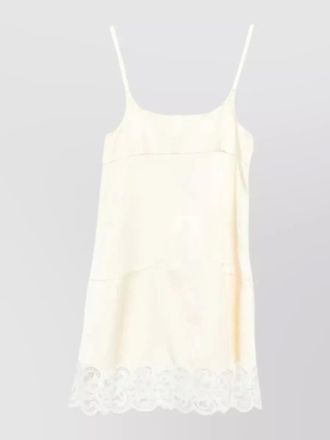 Stella McCartney lace mini dress square neckline straps