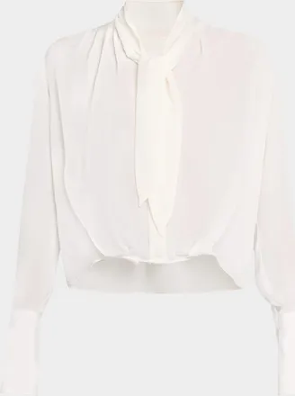 TWP Bergman Tie-Neck Silk Blouse