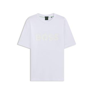 BOSS Cotton-jersey T-shirt with structured logo