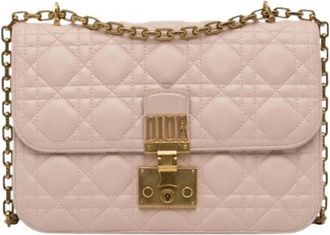 Dior Pre-owned Quilted Crossbody Bag - Dames - Vintage Schoudertas - Roze - ONE Size - Leer - Vintage